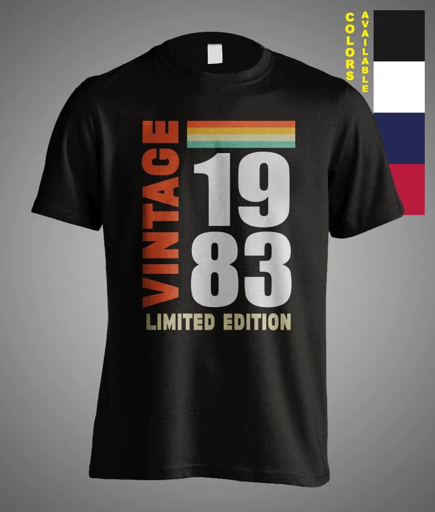 T-shirt Cadeau Anniversaire 40 ans Drôle Édition Limitée 1983 Rétro Fête des Pères