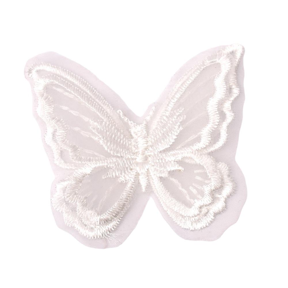 20 stücke Verträumten Chiffon Schmetterling 6CM Nähen Handwerk Dekoration Bekleidungs Design Materialien
