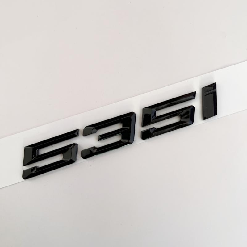 Car 3D ABS Trunk Letters Logo Badge Emblem Decal Sticker For BMW 5 series 520i 525i 528i 530i 535i 540i E39 E60 E61 F10 F11 G30
