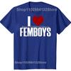 I Love Femboys T-shirt Adult Humor Funny Gay LGBT Memes Gift Short Sleeve Casual Cotton Unisex Soft T Shirts EU Size