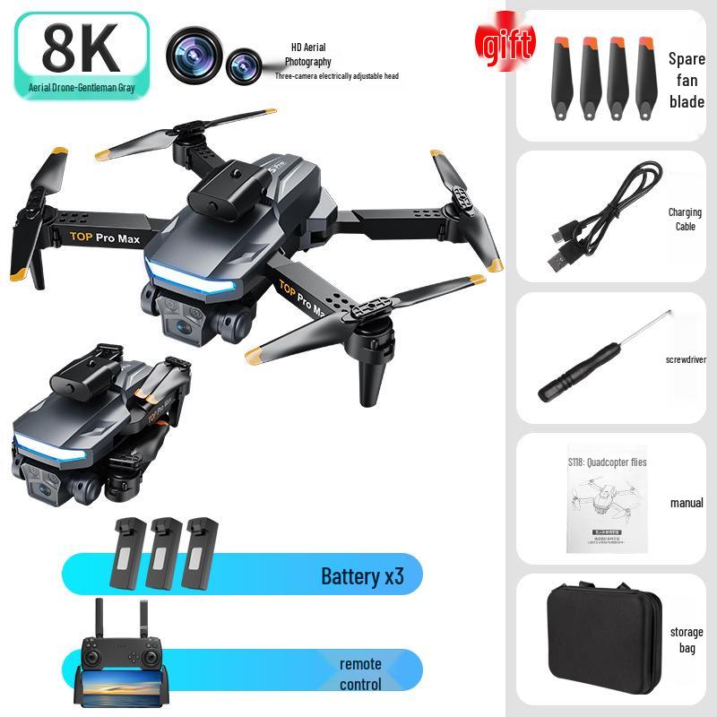 A15 Pro Folding Drone with Obstacle Avoidance and Remote Control