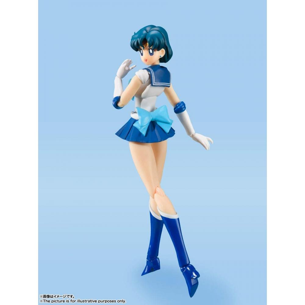 BANDAI SPIRITS S.H.Figuarts Sailor Moon Sailor Mercury -Animation Color Edition- (Resale version) Approx. 140mm PVC&ABS painted movable figure