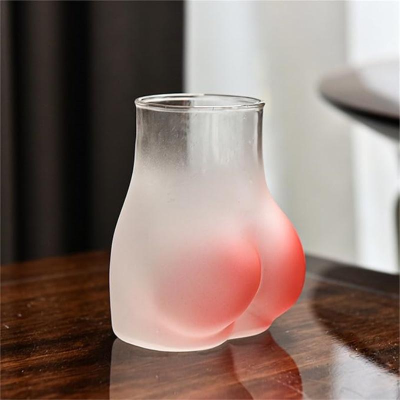 Creative Cute Funny Cups Funny Sexy Hip Shape Glass Buttocks Cocktail Beer Glass Coffee Tea Wine Juice Whiskey Cup
