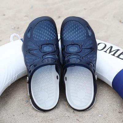 Men's Plus Size Non-Slip Jelly Sandals & Slippers - Summer Closed Toe, Breathable Beach Shoes