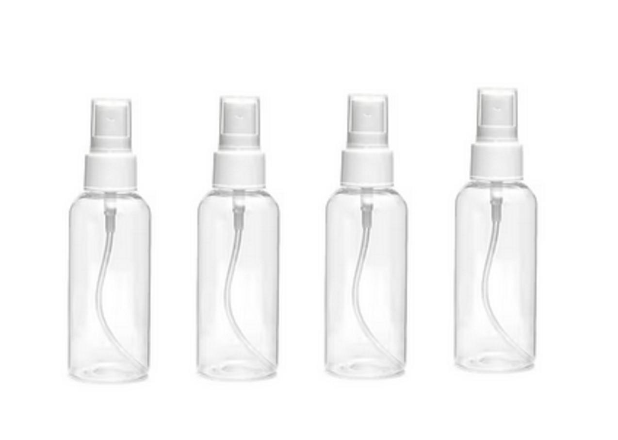 

@ Empty Transparent Plastic Bottle For Travel Pack Of 4 75Gm Zr-3085-60%Off