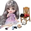 Dress Up OB22 OB24 Shoes Pretend Play Doll Leather Shoes For Blyth Doll Shoes  Doll Accessories