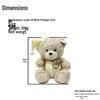 Cute Baby Bear Plush Toy in Cartoon Outfit - Adorable Cloth Doll Gift for Children