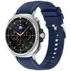 Flexible Silicone Watch Band Straps With Leather Accent For 40mm 44mm 46mm Models Comfortable Daily Wear Gym To Office