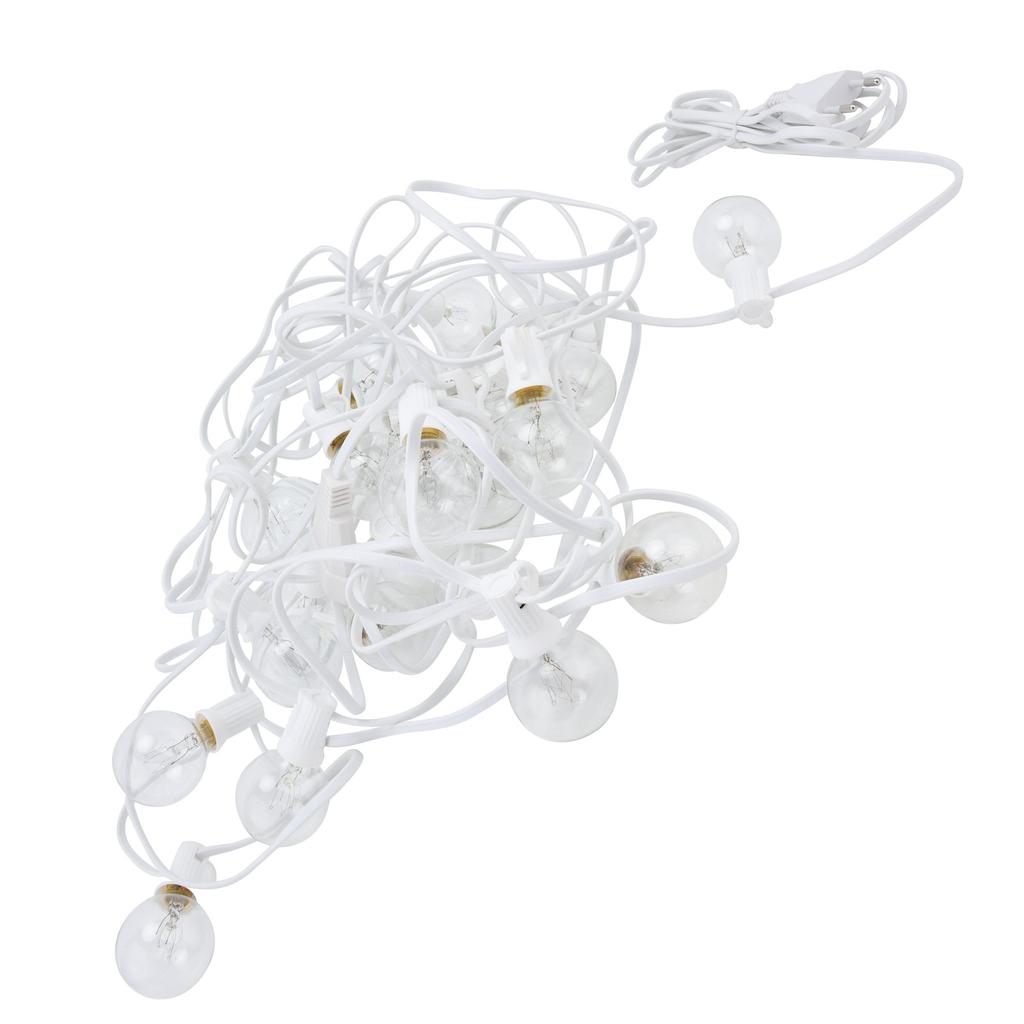 Wodoodporne zewnętrzne lampki sznurkowe z możliwością łączenia wiszące światło na podwórko werandę balkon dekoracja na przyjęcie