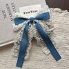 Sweet Bow Hair Clips for Girls White Floral Lace Decorative Barrette New Product Hair Accessories