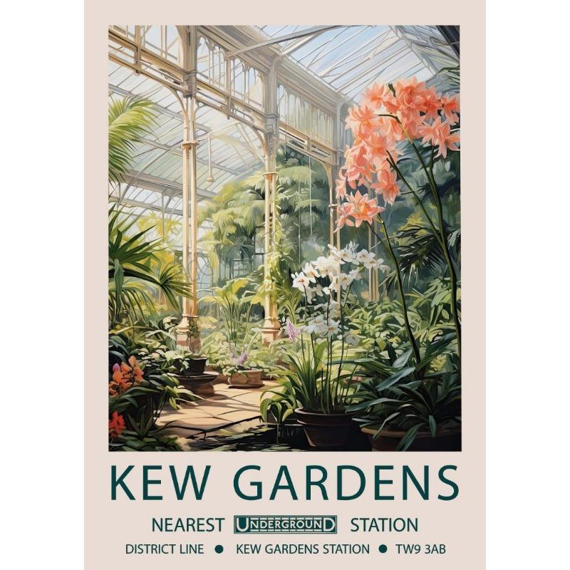 William Morris Klassisches Kunstwerk Kew Gardens London Floral Natur Landschaft Poster Leinwandmalerei Wandbilder Heimdekor