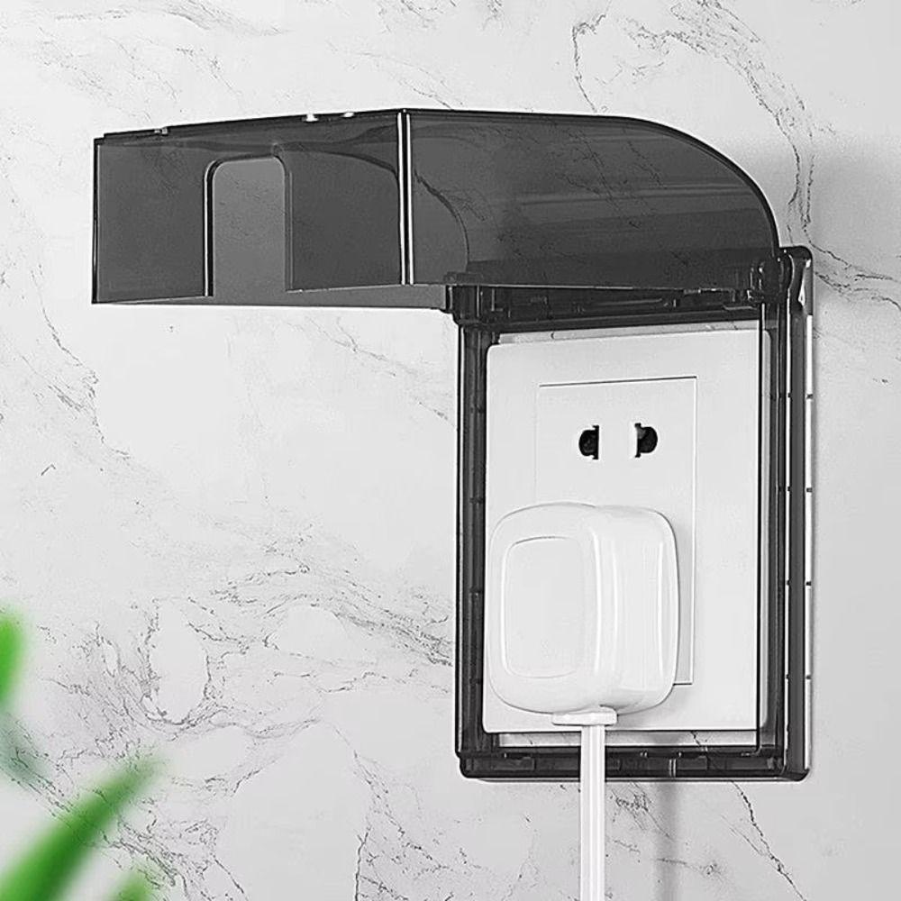 Plastová vodotěsná krabice zásuvky Průhledný kryt vypínače a zásuvky Ochrana elektrické bezpečnosti Nástěnná