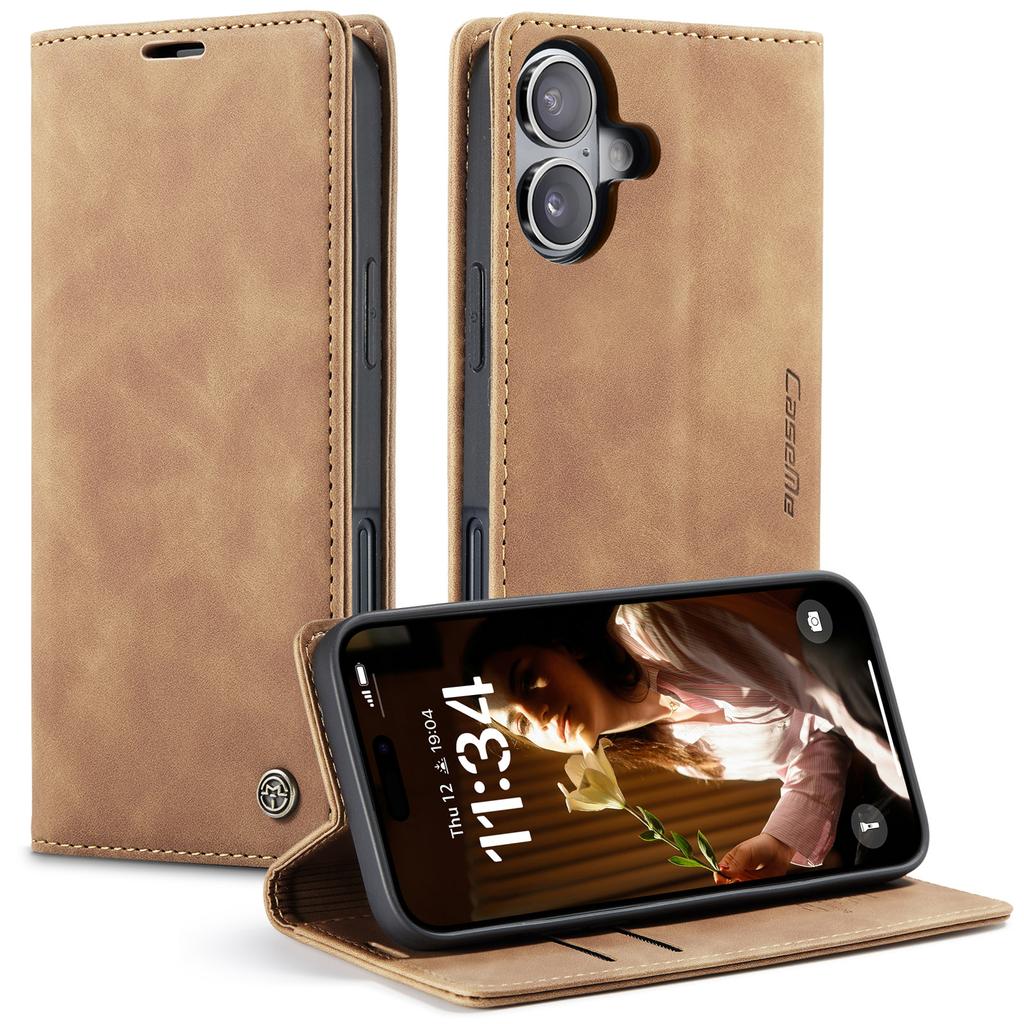 For iPhone 17 Wallet Case CASEME 013 Series PU Leather Phone Cover Stand
