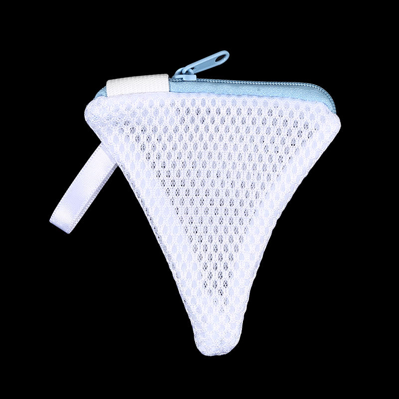 Square Triangle Laundry Pod Bag Thick Polyester Mesh Pouch For Laundry Detergent Pods Scent Beads Daily Item Storage Arrangement