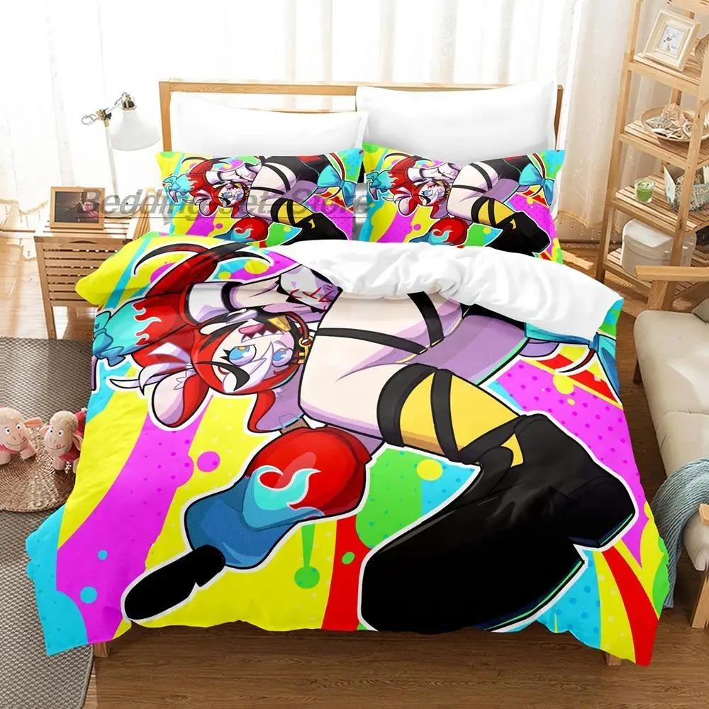 Comfortable Anime Print Bedding Set With Duvet Cover And Pillowcases Single Twin Full Queen King Sizes For All Ages