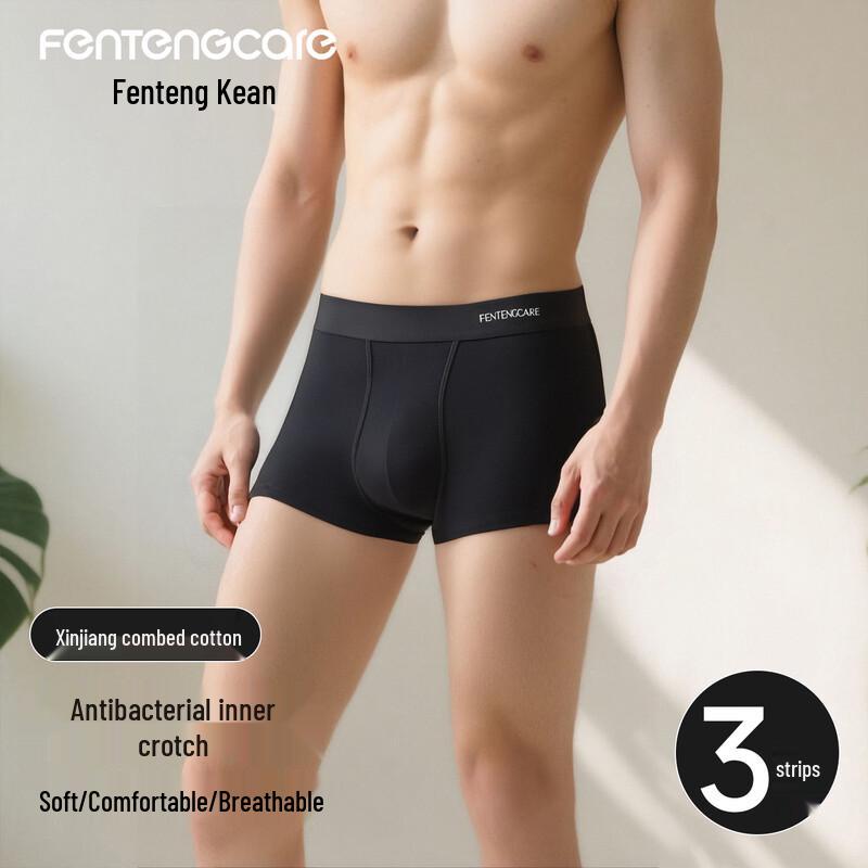 

FENTENGCARE Men s Pure Cotton Antibacterial Boxer Briefs 2XL