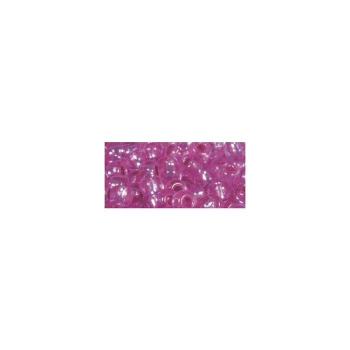 Perle rocaille garniture argentée Rose foncé Ø2,6mm 16 g