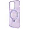 Guess Guhmp13Lhrsgsu Iphone 13 Pro / 13 6.1 Fioletowy/Purple Hardcase Ring Stand Script Glitter Magsafe