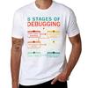 6 Stages Of Debugging Funny Programmer Gifts Tshirt Basic Casual Short Sleeve Cotton Shirt