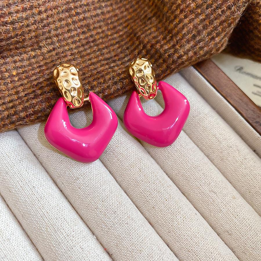 Silver Needle Monet Garden Drip Earrings French Court Style Exquisite Stud Earrings Design Sense Niche Light Luxury Earrings