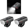 Bicycle Front Light Usb Rechargeable Aluminum Alloy Waterproof Night Riding Gear