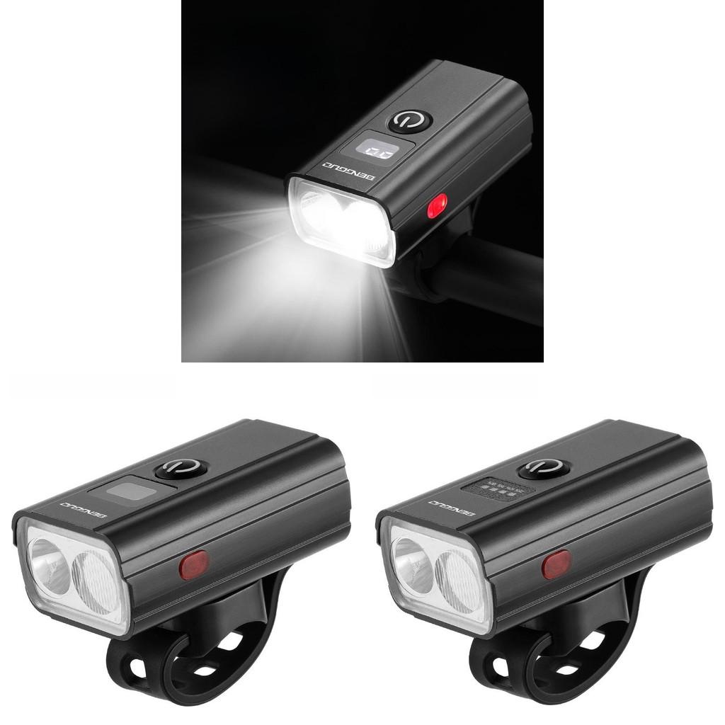 Bicycle Front Light Usb Rechargeable Aluminum Alloy Waterproof Night Riding Gear