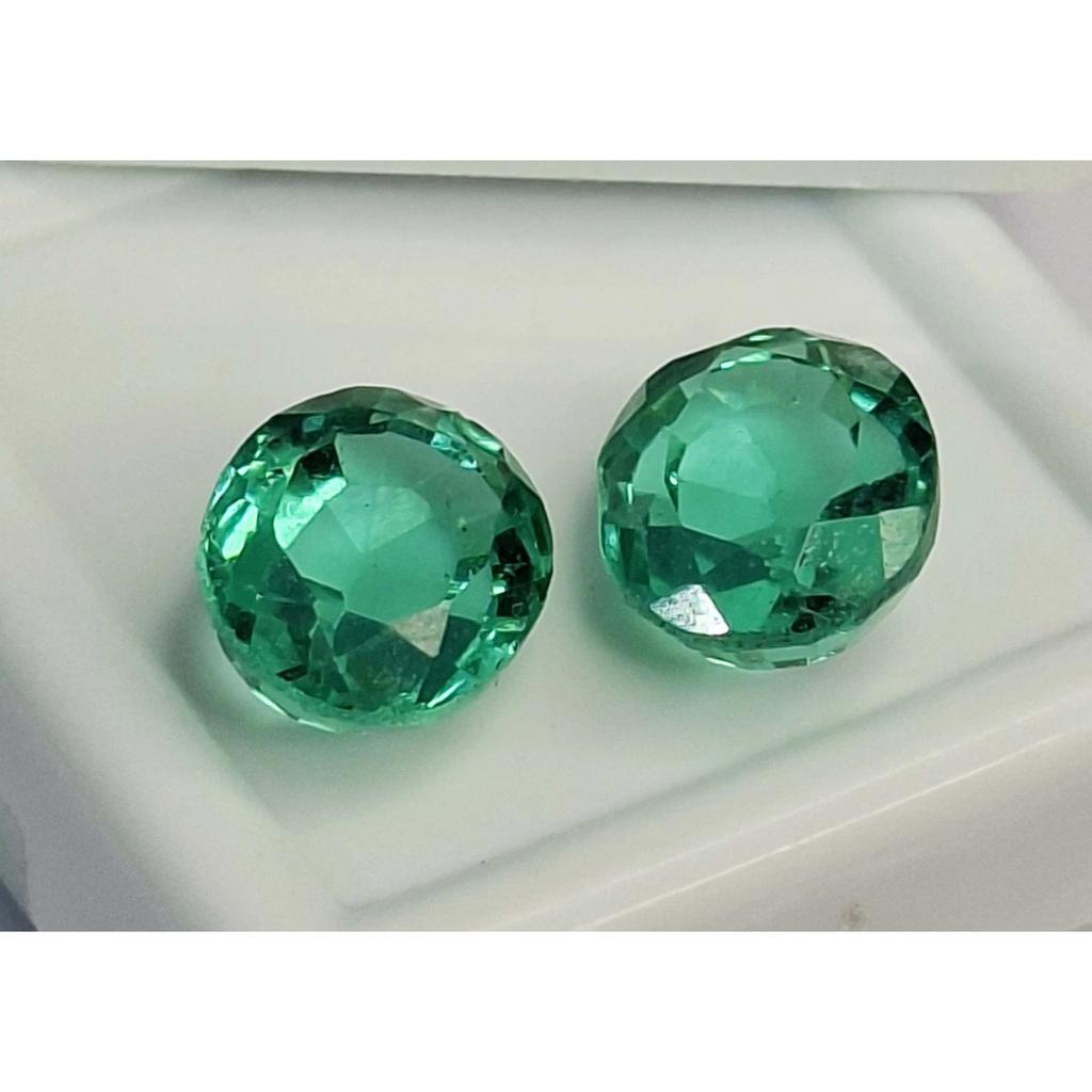 Fabulous Natural Green Emerald Oval 9-11 Ct Pair Certified Loose Gemstone