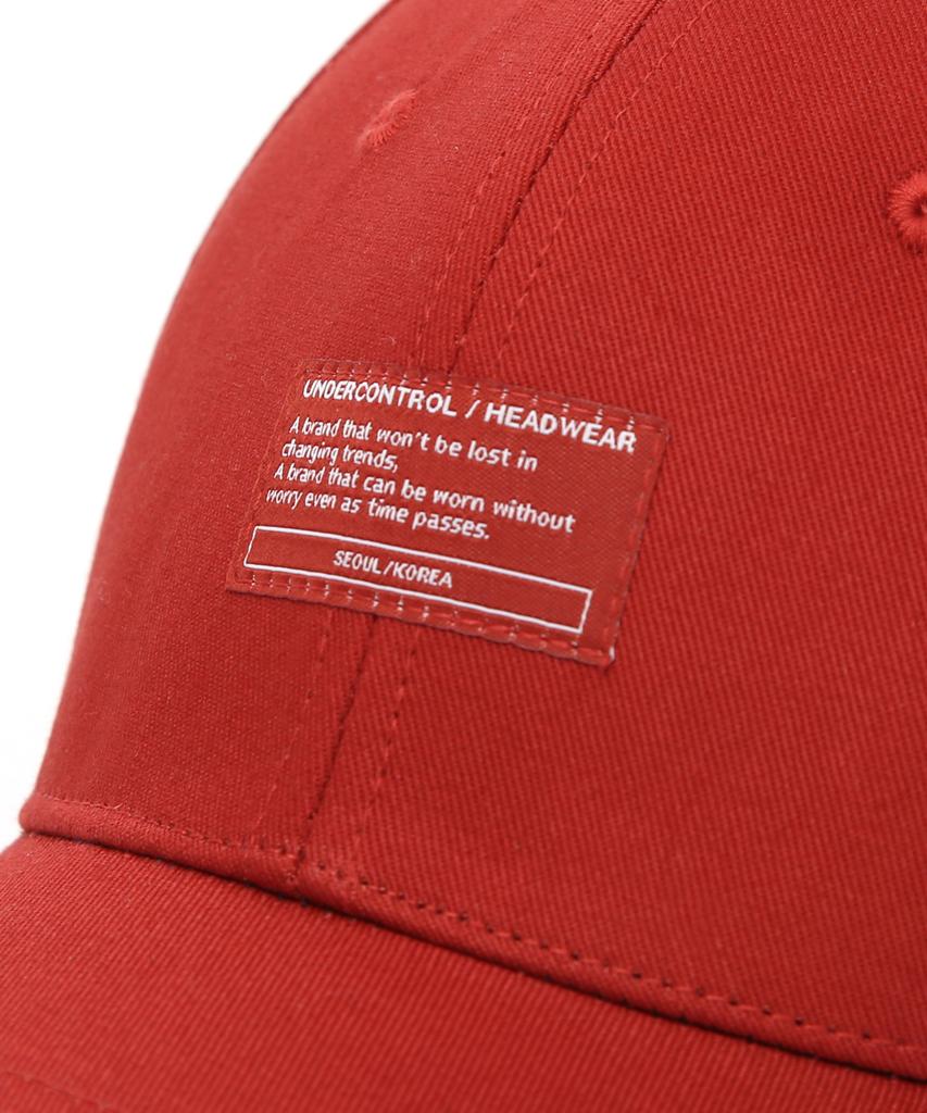 Eondeokeonteulol Cotton Logo Ball Cap Box Label / Hard Top B B / Red