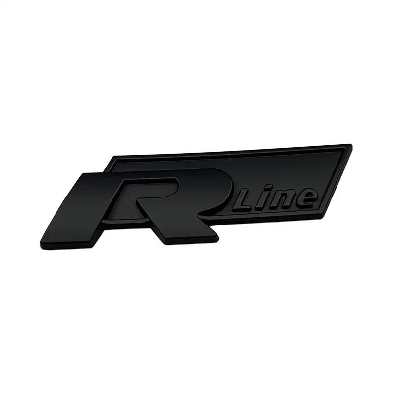 AABIP1 New 3D Metal Car Body Sticker Grill Emblem for Volkswagen VW R Rline Polo Passat B5 B6 B7 CC R32 Golf Jetta Tiguan Bora Scirocco