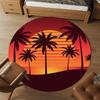 1pc palm trees sunset Round Chair mat Area Rug - Non-Slip, Floor Mat for Office, Bedroom, and Indoor Decor c1125340