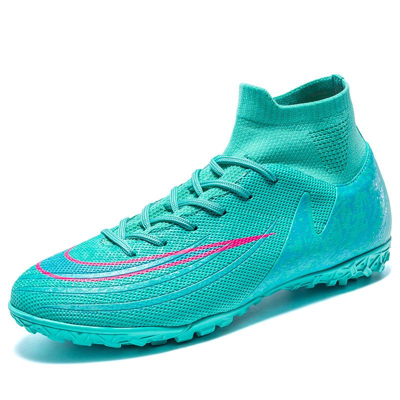 

Студенческая обувь детская газонная молодежная кроссовки мужская высокая тренировочная футбольная обувь сломанные Amazon ногти на ногах шипы 45