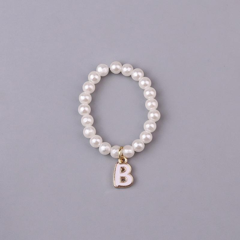 Doll Necklaces, Elegant Sweet 26 Letters Pearl Necklace Cute Doll Accessories For 10.5Cm 4.0 Mini Doll Chain Jewelry & Outfit