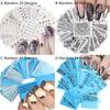 Yousheng 24Pcs/Set Nail Transfer Vivid Images DIY Colorful Roll Totem Stickers Manicure Sliders Decoration for Female