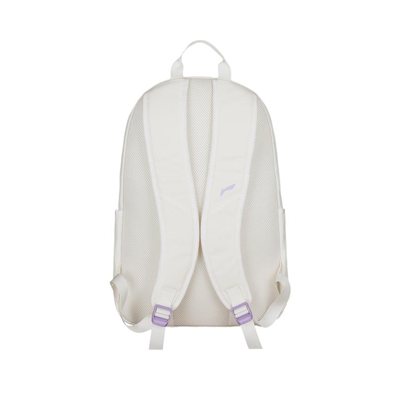 New LiNing Polyester Backpack Regular Unisex White & Purple ABSV313-41