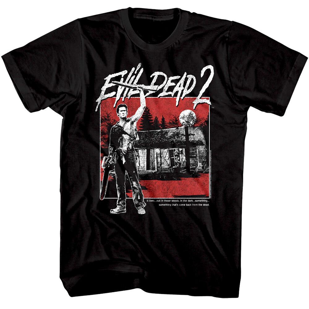 Evil Dead 2 Haunted Cabin in the Woods Men T Shirt Ash Zombie Horror Movie XL