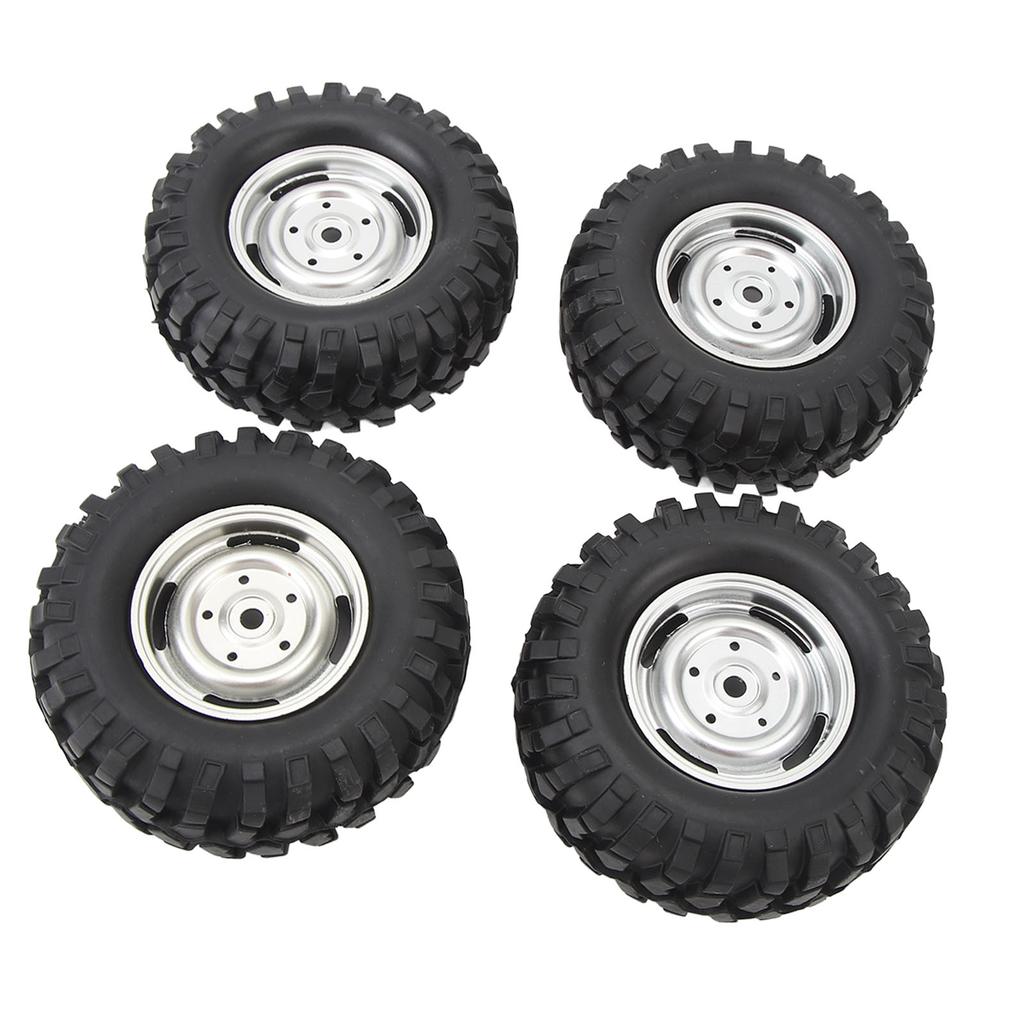 4PCS RC Crawler Tires 1.9 Inch Rubber   RC Tire with Plastic Wheel   for   1Celsius10 Remote Control Cars