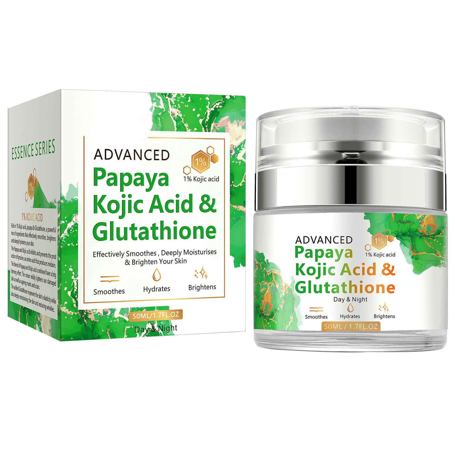 

Крем для лица с папайей, койевой кислотой и глутатионом, укрепляющий и увлажняющий 50 мл