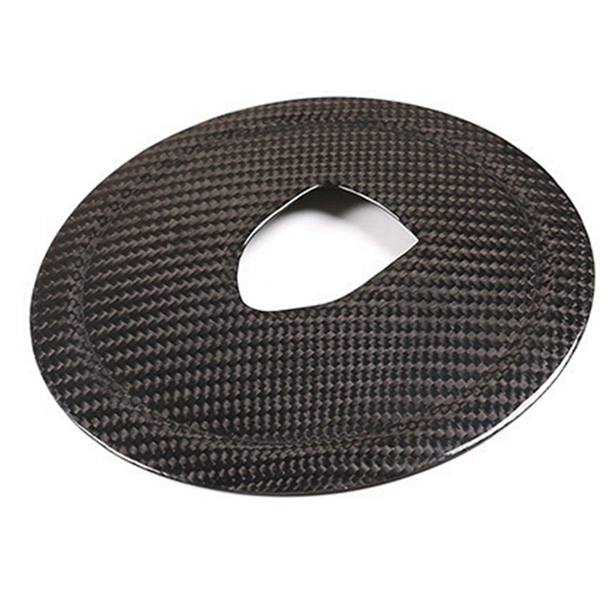 Ac29-Real Carbon Fiber Steering Wheel Rings  Trim Cover Stickers For Porsche 911 Panamera Cayenne Boxster 2008-2016 Parts Bl Black Carbon Fiber