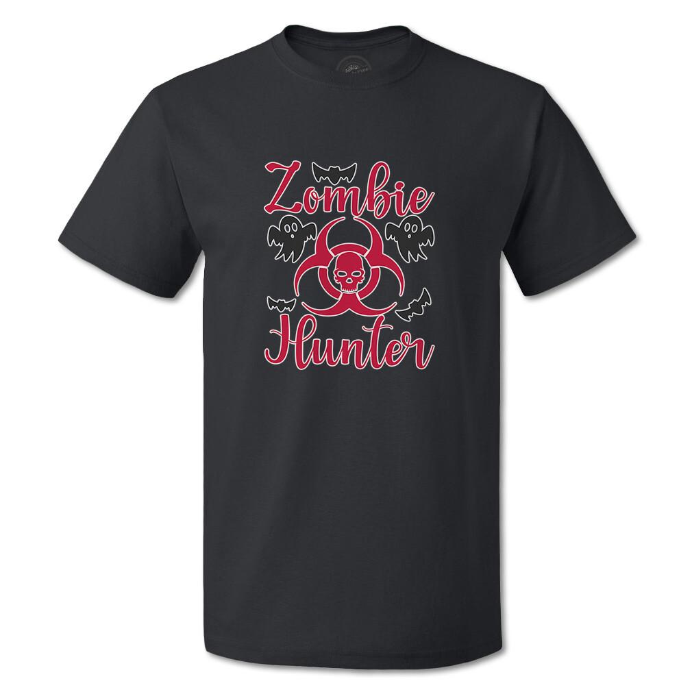 Funny Graphic T Shirts Halloween Zombie Hunter Cotton Midnight Top Darkness L