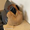 Versatile Woven Bag Women's Large-capacity New Leisure Vacation Shoulder Bag Seaside Beach Tote Bag