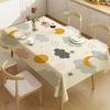Cloud Rainbow Cartoon Waterproof Rectangle Tablecloth Fiesta Home Decor Dining Room Decor Reusable Table Cover Party Supplies