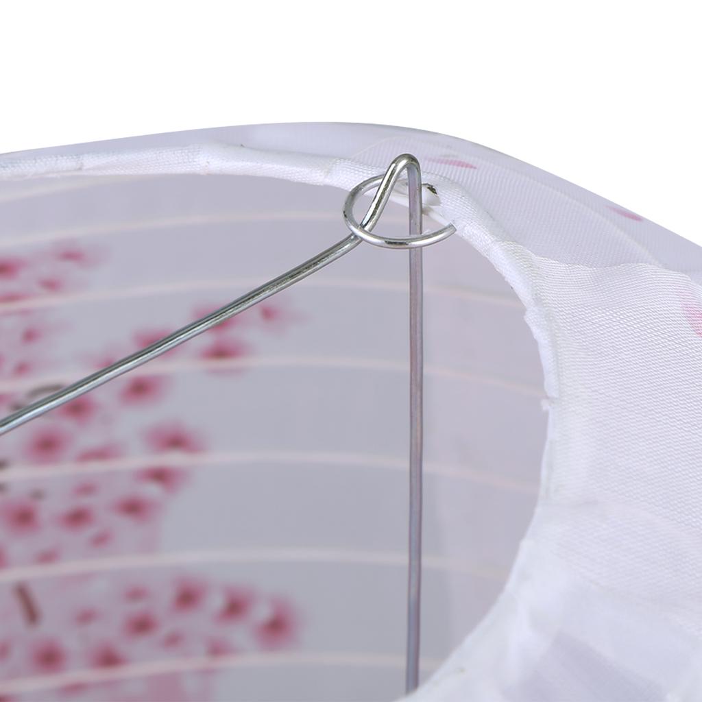 LED Solar Lantern Nylon Colth Solar Powered Cherry Blossom Lights Chinese Traditional Hanging Lanterns for Patio Garden Decor