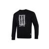 Men's Athleisure Casual Sports Pullover Round Neck Black H39312