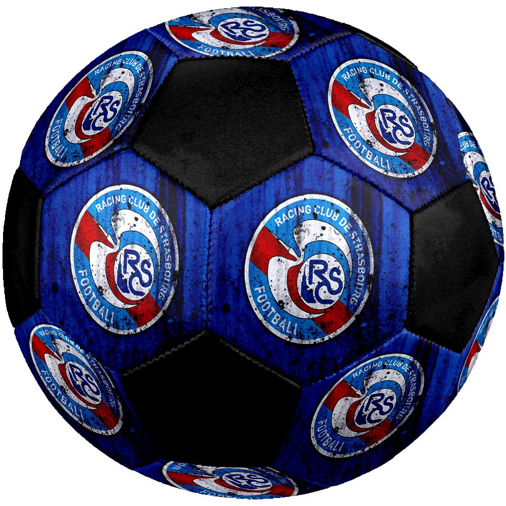 SIZE 5 RC Strasbourg Alsace Soccer Ball Colorful All Ages Machine Stitched PVC Competition Ready Durable High-Bounce