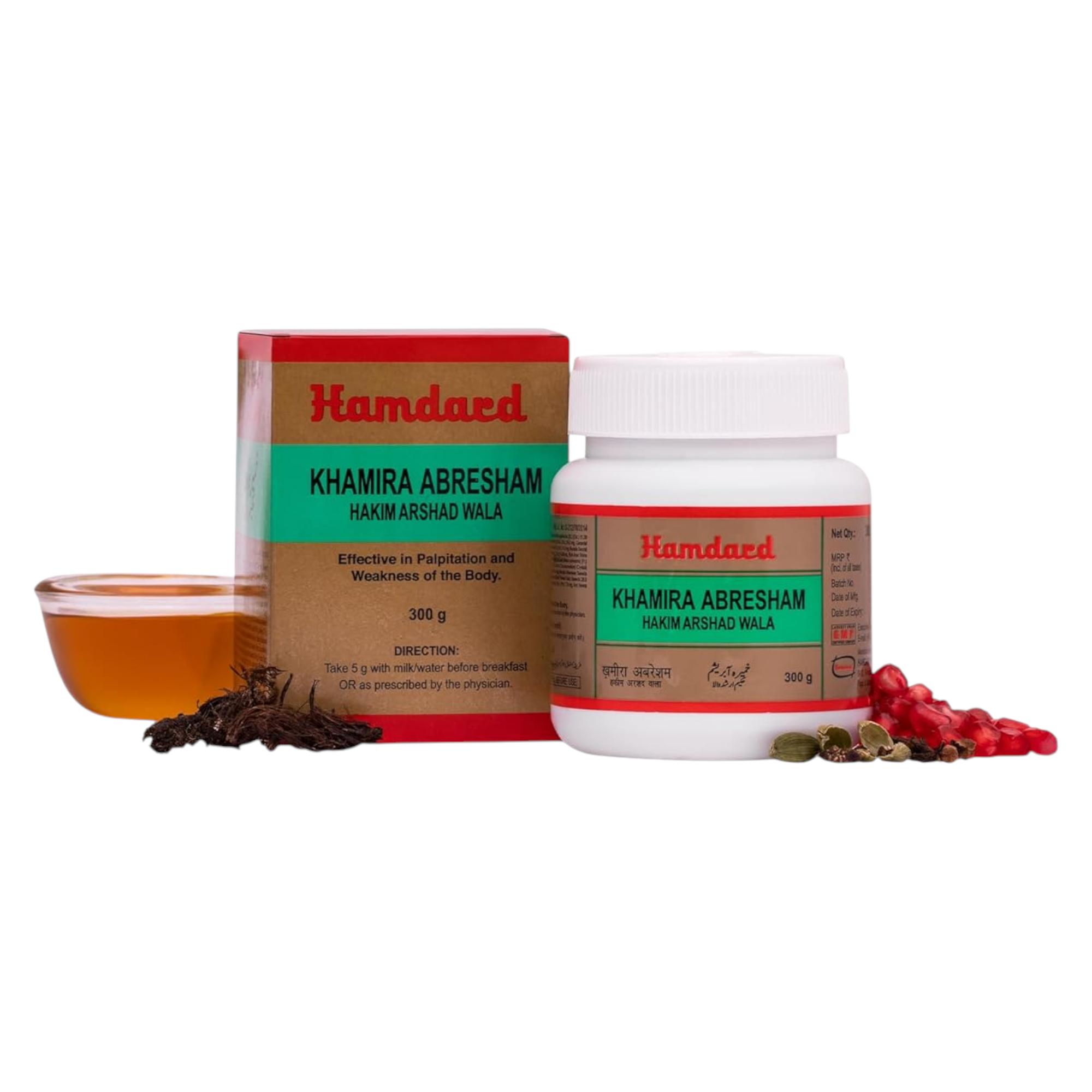 

Hamdard Khamira Abresham Hakim Arshad Wala Natural Wellness Tonic For Daily Vitality And Strength 300 Gm Pack Of 1