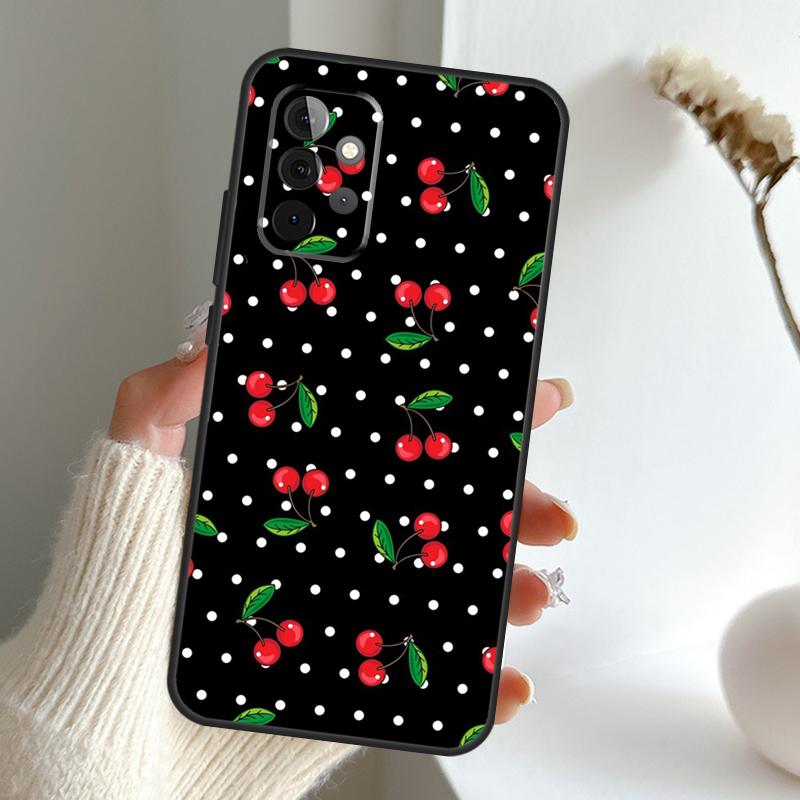 

Food Fruit Red Cherry Case For Samsung Galaxy A52 A32 A12 A16 A26 A36 A56 A15 A35 A55 A34 A54 A13 A33 A53 A17 A06 Samsung A55