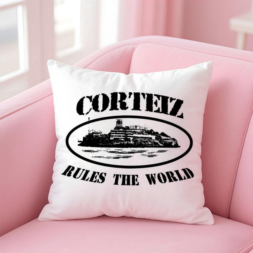 Fashion Brand C-Corteizs Cushion Cover Comfortable Reversible Pillow Cover Ideal For Car Sofa Bedroom & Beyond