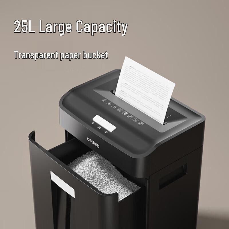 Deli T607 Commercial Paper Shredder CN plug (adapter included)