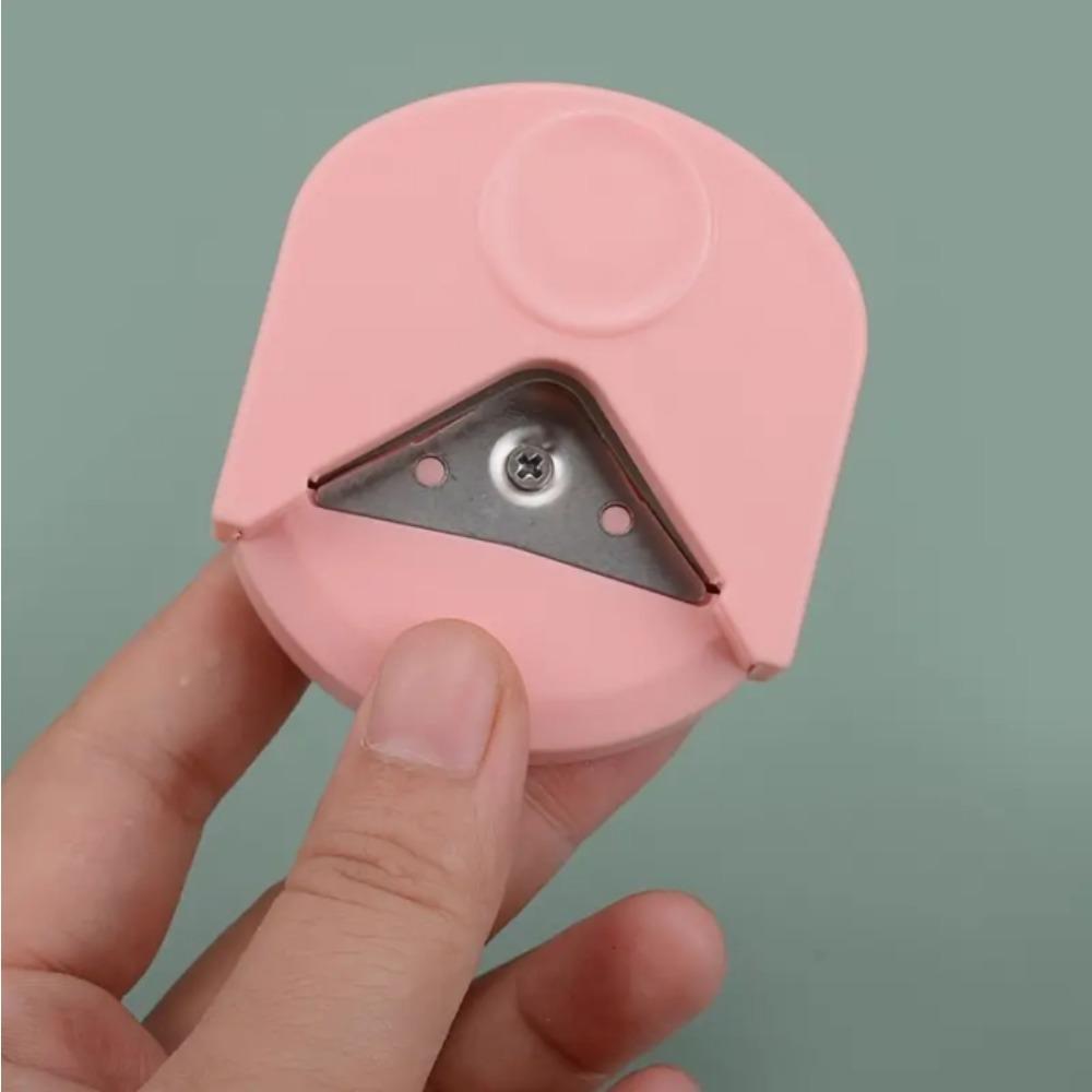 1 R4 rounded corner punch tool for laminated cards, jams, scrapbooks and DIY crafts - 4mm manual paper cutter -
