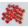 My Marbles - 20 Flat Glossy Red Marbles - 16 Mm Glass Pebble by My Marbles